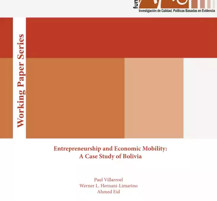 Entrepreneurship and economic mobility: A case Study of Bolivia