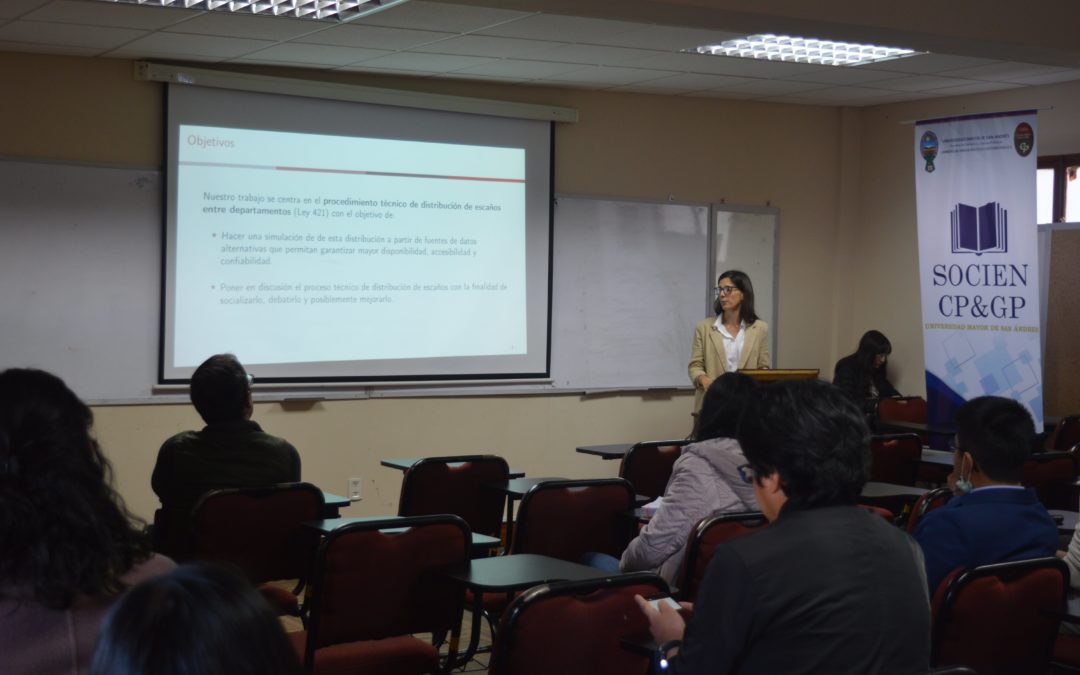 3rd Applied Research Workshop “Changes in population and distribution of seats in the Lower Chamber in Bolivia”.